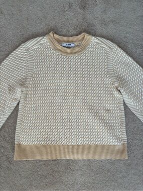 RE/DONE Textured Knit Sweater – Light Beige/Cream – Size S